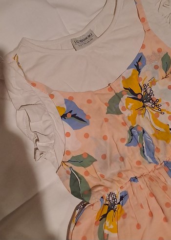 Pembe Bohem Renkli Çiçekli Kız Elbisesi - Görsel 3