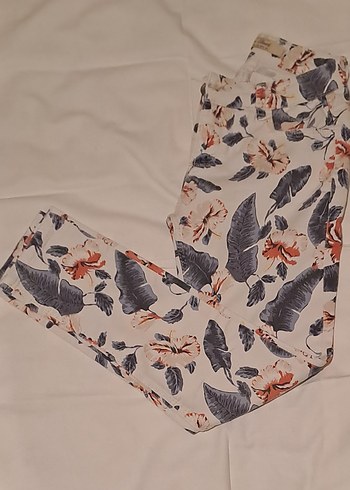 Bohem Desenli Kadın Kumaş Pantolon - Görsel 4