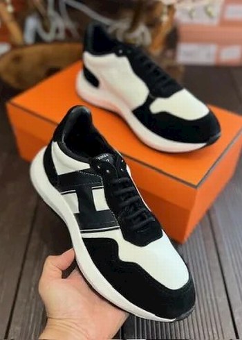 Diğer Siyah Beyaz Bloklu Modern Sneaker