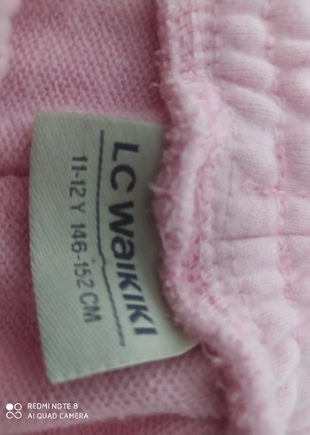 Düğmeli Pembe Kadın Pamuk Eşofman Altı - Görsel 5