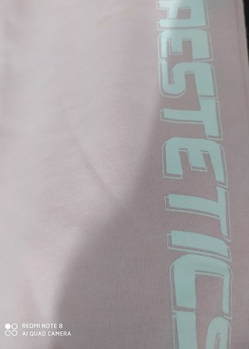 Düğmeli Pembe Kadın Pamuk Eşofman Altı - Görsel 3