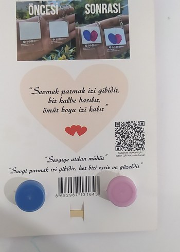 Sevgili Parmak İzli Anahtarlık Seti - Görsel 7