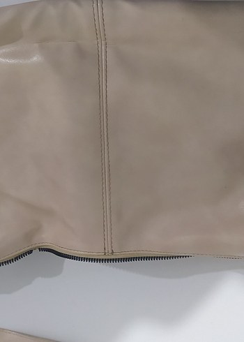 Bej Deri Omuz Cantasi - Görsel 2