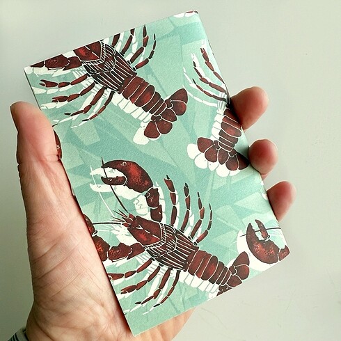 Fonfique ıstakoz desenli mini defter