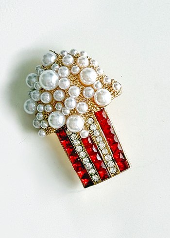 Popcorn broş - Görsel 2