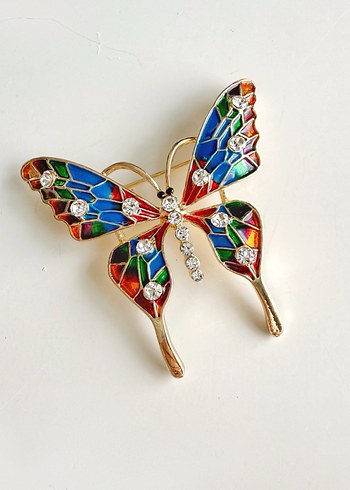 Renkli Kelebek Broş - Görsel 2