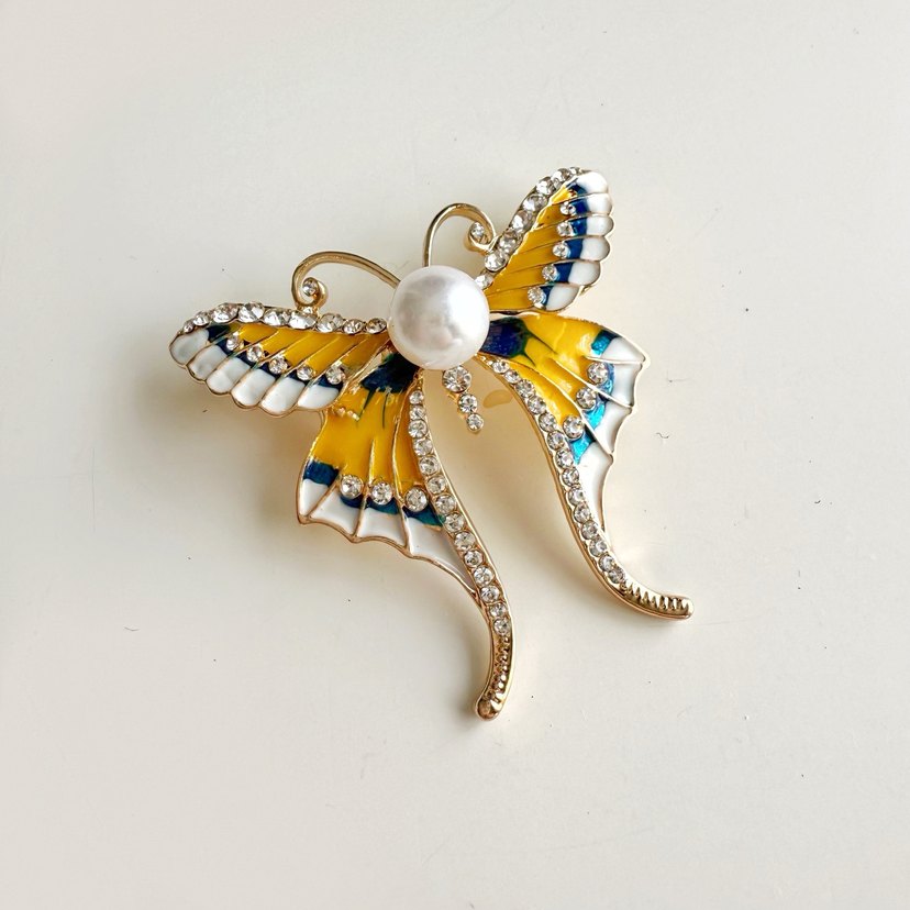 Sarı Kelebek Broş - Görsel 2