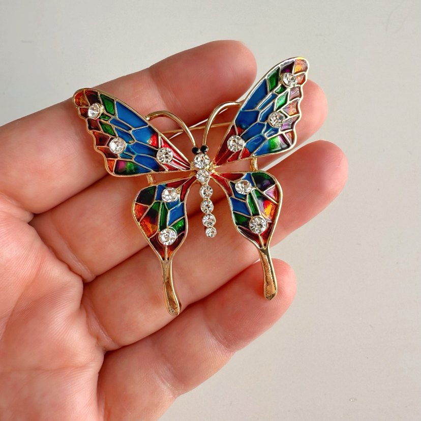 Sarı Kelebek Broş - Görsel 4