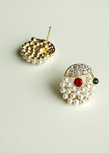 Yeni Yıl Noel Baba küpe - Görsel 5