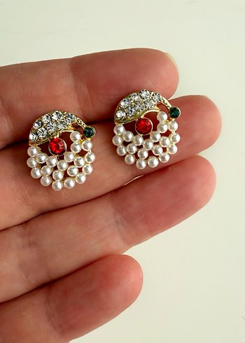 Yeni Yıl Noel Baba küpe - Görsel 3