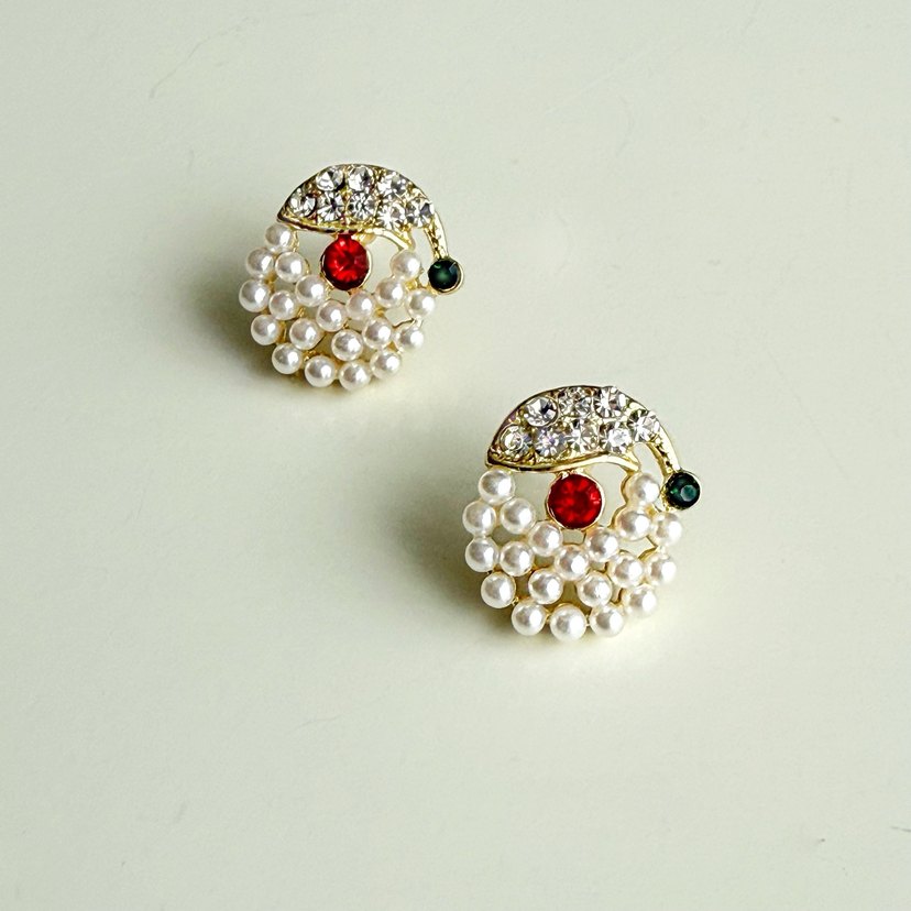 Yeni Yıl Noel Baba küpe - Görsel 4