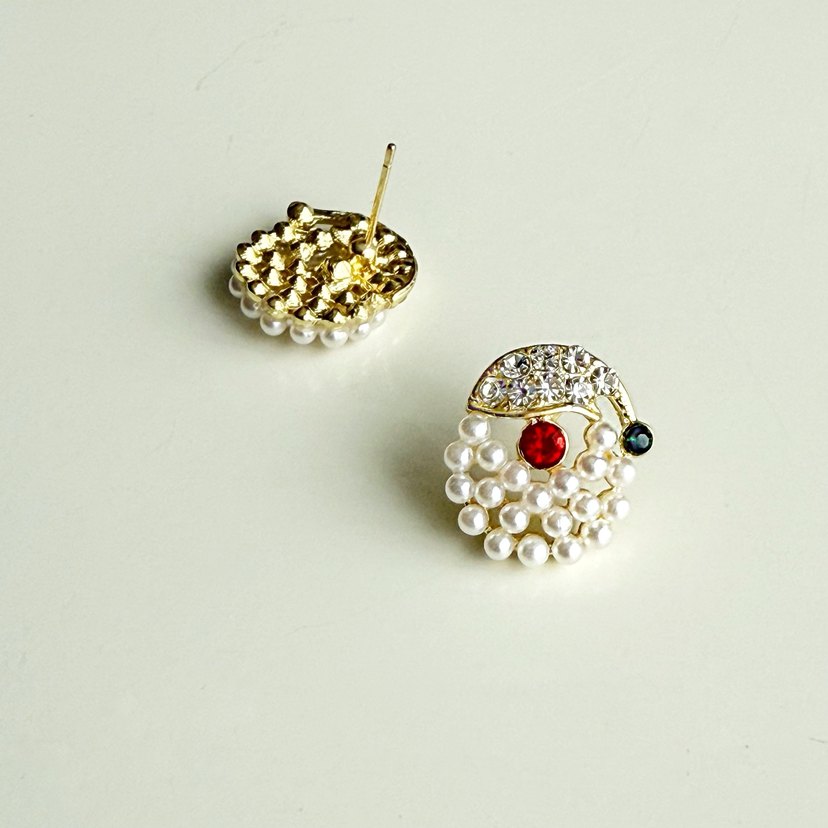 Yeni Yıl Noel Baba küpe - Görsel 5