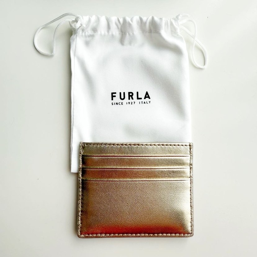 Furla gold renkli kartlık - Görsel 5