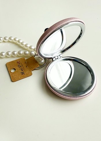 Makyaj aynalı anahtarlık çanta süsü - Görsel 5