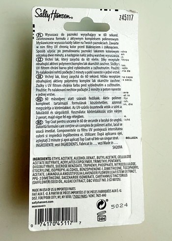 Sally Hansen hızlı oje kurutucu topcoat - Görsel 4