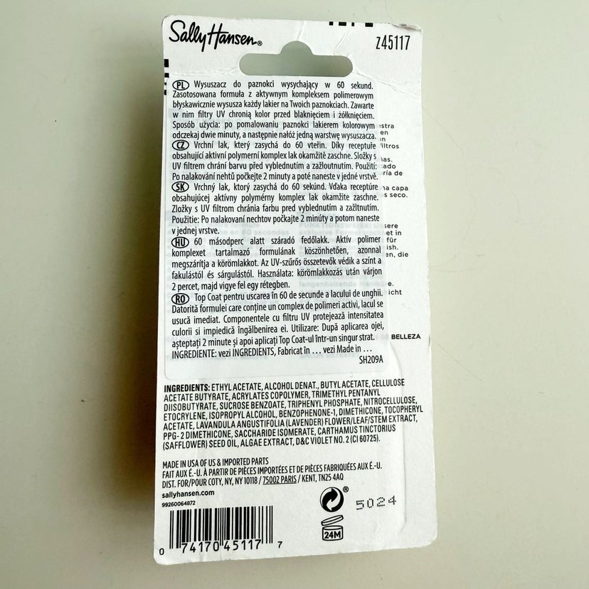 Sally Hansen hızlı oje kurutucu topcoat - Görsel 4