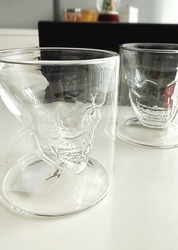 Jumbo 2li çift cidarlı kurukafa bardak - Görsel 2