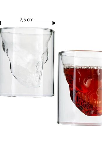 Jumbo 2li çift cidarlı kurukafa bardak - Görsel 5