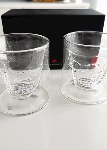 Jumbo 2li çift cidarlı kurukafa bardak - Görsel 3