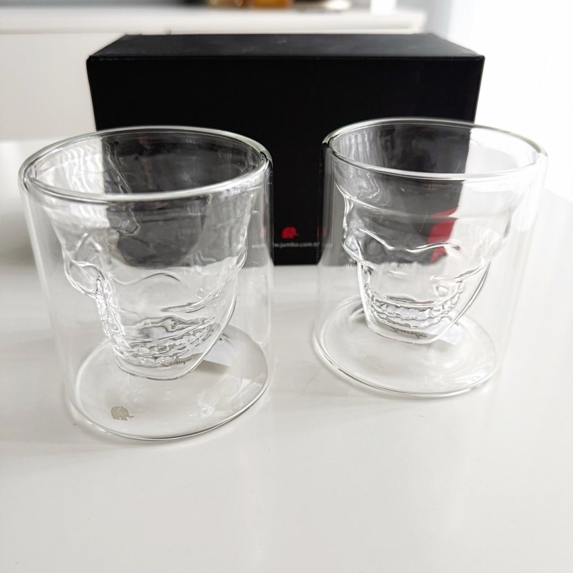 Jumbo 2li çift cidarlı kurukafa bardak - Görsel 3