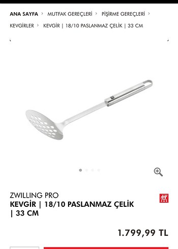 Zwilling Pro Yuvarlak Delikli Kevgir - Görsel 7