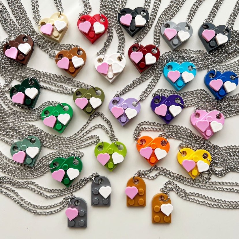 Lego kalp anahtarlık - Görsel 5