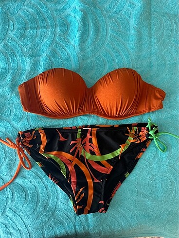 40 Beden turuncu Renk Bayan bikini