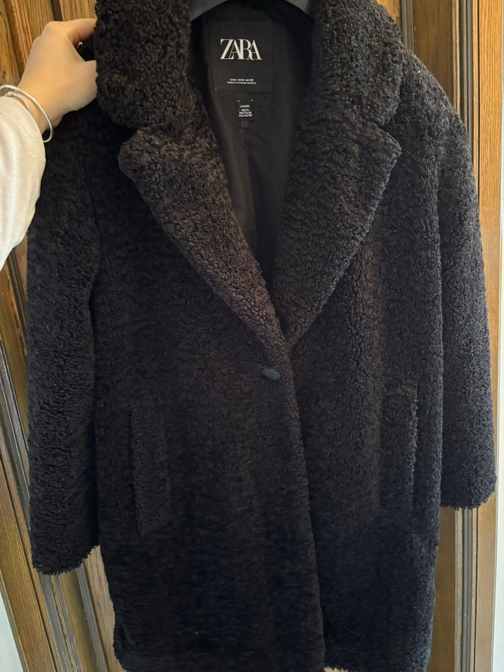 Kadın Midi Boy Peluş Kaban - Görsel 3