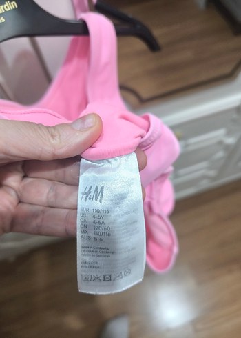 6 Yaş Beden Pembe Unicorn Baskılı Kız Çocuk Mayo