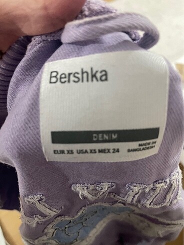 xs Beden çeşitli Renk Bershka cot kolej ceket