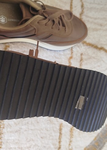 Kahverengi Dolgu Topuklu Bağcıklı Kadın Spor Ayakkabı - Görsel 6