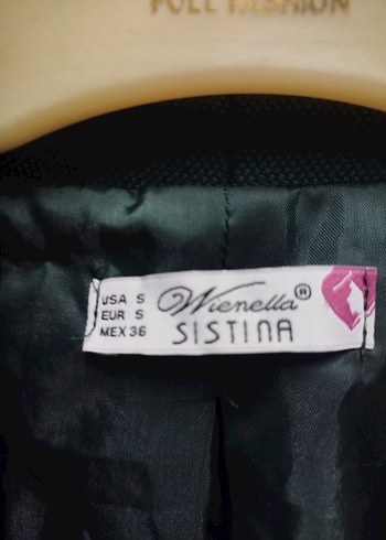 s Beden Düğmeli Zümrüt yeşili Kadın Blazer Ceket