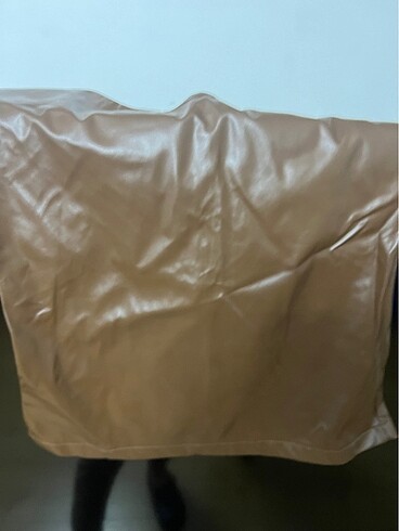 Deri vatkalı bluz - Görsel 3