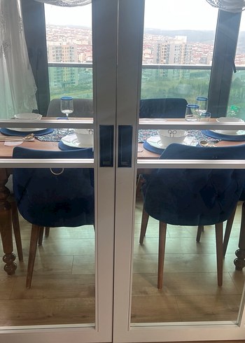 Lacivert Modern Klasik Çizgili Koltuk takımı - Görsel 7