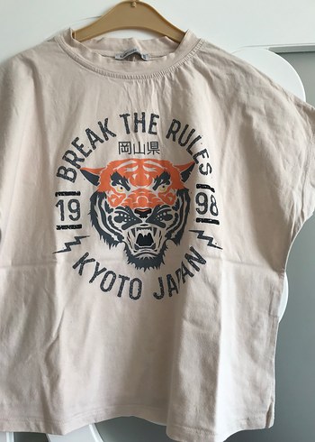 Bej Baskılı Erkek Çocuk Tişörtü - Görsel 3