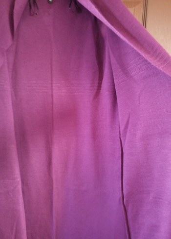 Kadın Mor Bohem Nakışlı Uzun Yelek - Görsel 4