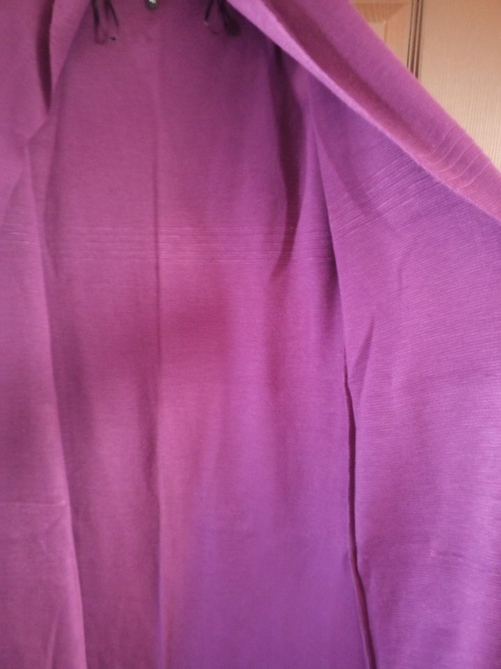 Kadın Mor Bohem Nakışlı Uzun Yelek - Görsel 4