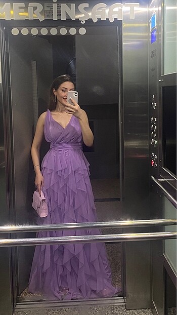 Uzun mor abiye #zara #abiye