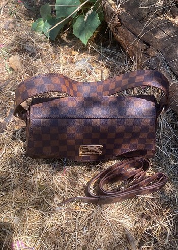 Louis Vuitton Kahverengi Kareli Deri Kadın Çanta