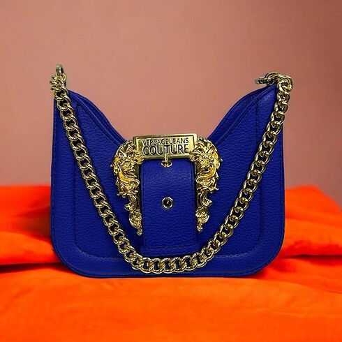 Mavi/lacivert Versace çanta