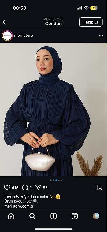 Şifon elbise