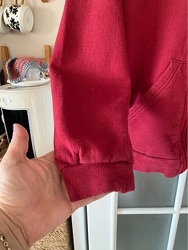 9 Yaş Beden bordo Renk Erkek çocuk sweatshirt