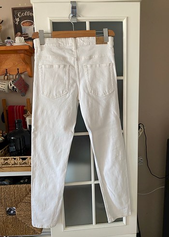 12-13 Yaş Beden beyaz Renk Mango erkek çocuk Beyaz Denim Pantolon