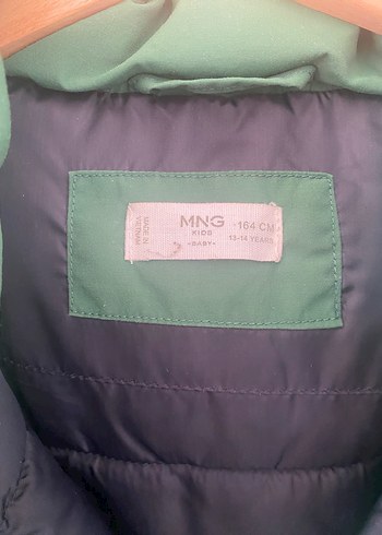 Mango Yeşil Kapüşonlu Fermuarlı  erkek çocuk Montu - Görsel 2
