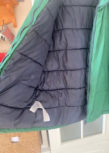 Mango Yeşil Kapüşonlu Fermuarlı  erkek çocuk Montu - Görsel 6