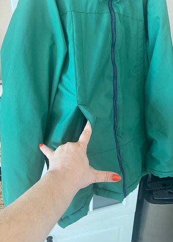 Mango Yeşil Kapüşonlu Fermuarlı  erkek çocuk Montu - Görsel 4