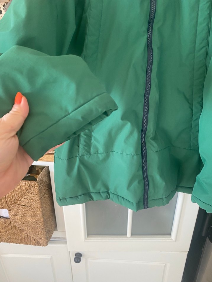 Mango Yeşil Kapüşonlu Fermuarlı  erkek çocuk Montu - Görsel 5