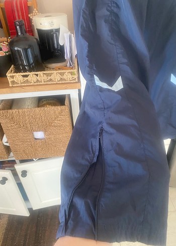 Adidas kadın  Lacivert Bol Kesim outdoor Pantolonu - Görsel 4