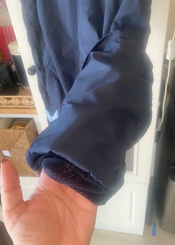 Adidas kadın  Lacivert Bol Kesim outdoor Pantolonu - Görsel 7