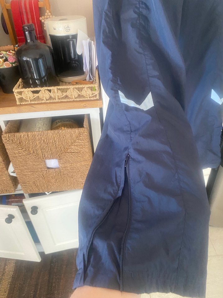 Adidas kadın  Lacivert Bol Kesim outdoor Pantolonu - Görsel 4